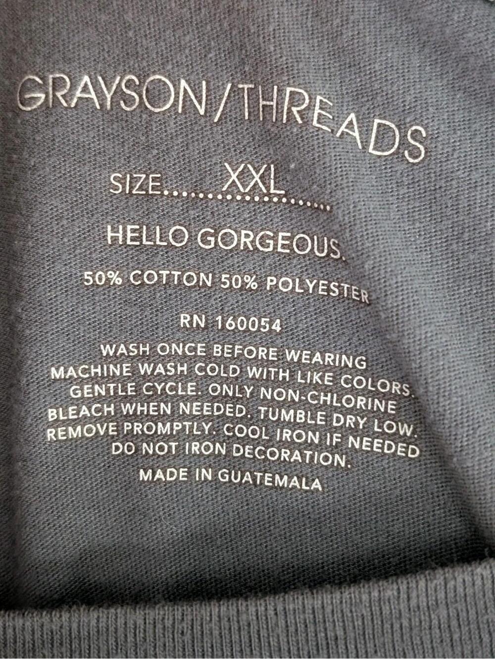 NWOT Grayson Threads NYC Graphic Tee Women's Plus XXL Gray Casual New York City - Picture 3 of 3